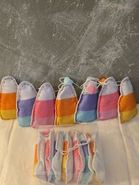 2 Candy Corn Garland, 6ft Long New